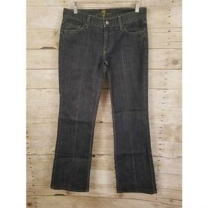 7 For All Mankind Women's Cotton Jeans Blue Sz 28